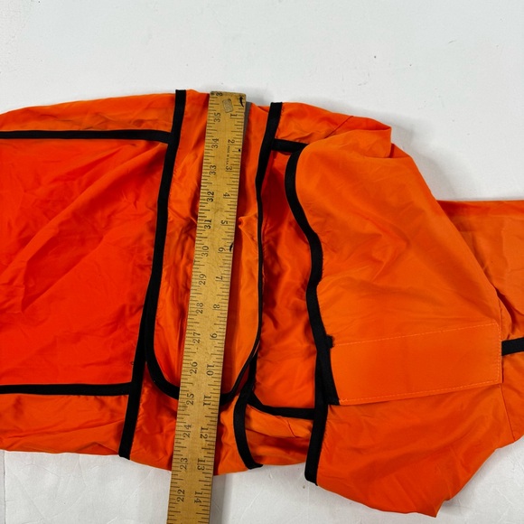 Orange Hooded Reflective Dog Jacket - Picture 7 of 7